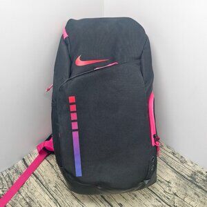 Nike Black Backpack with Red and Pink Accents